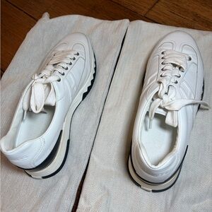 White Womens Sneakers- Hermes